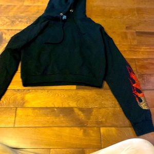 Woman’s cute crop sweater